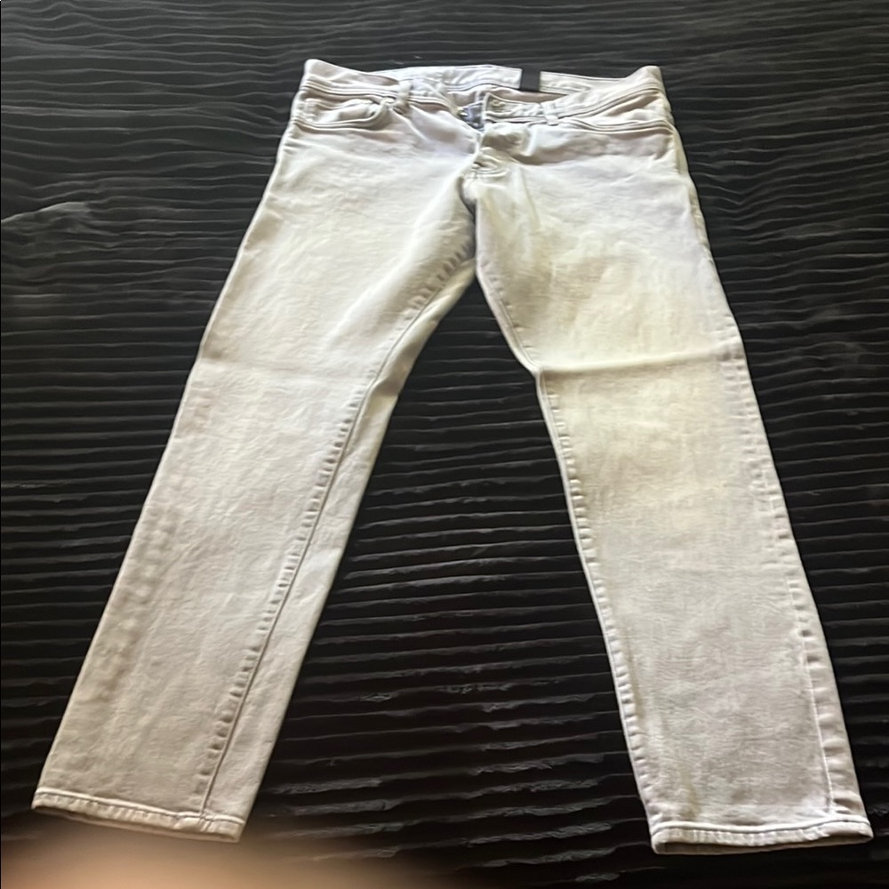 H&M White Skinny Jeans Ankle-Length Clean Look